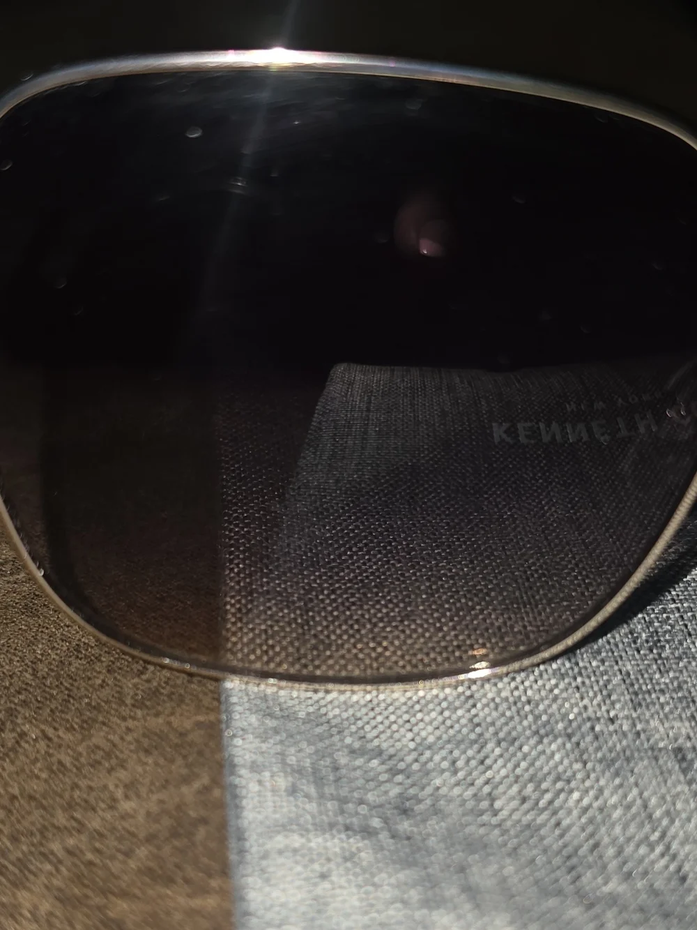 Kenneth Cole NY Silver Square Sunglasses KC00025-32W Brand New with Case